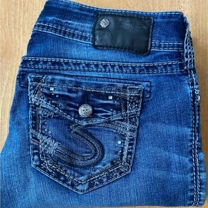 Silver Brand Suki Mid Boot Super Stretch Jeans, Women’s, Size W28/L31.